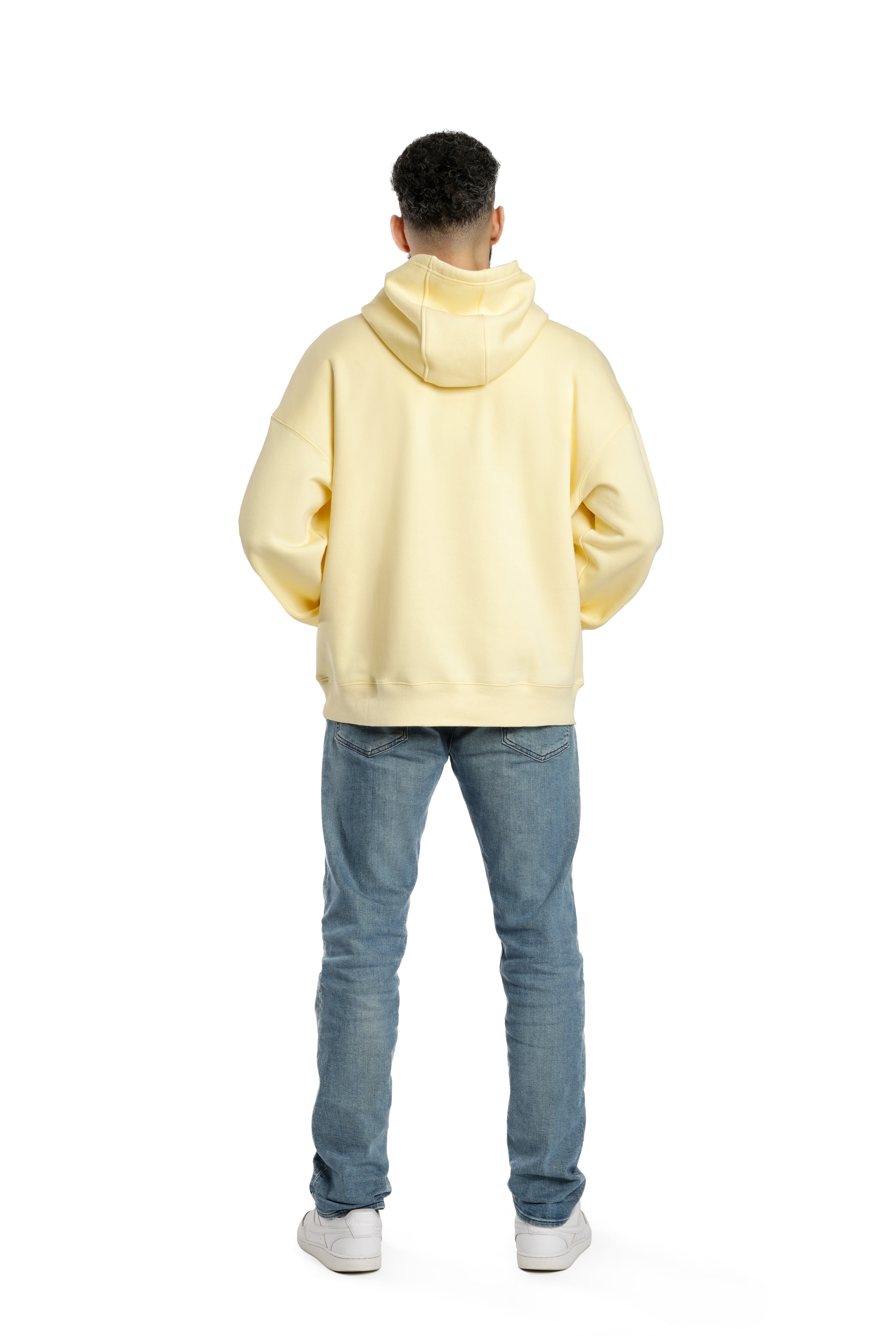 Sweat à capuche Homme Jaune Banane