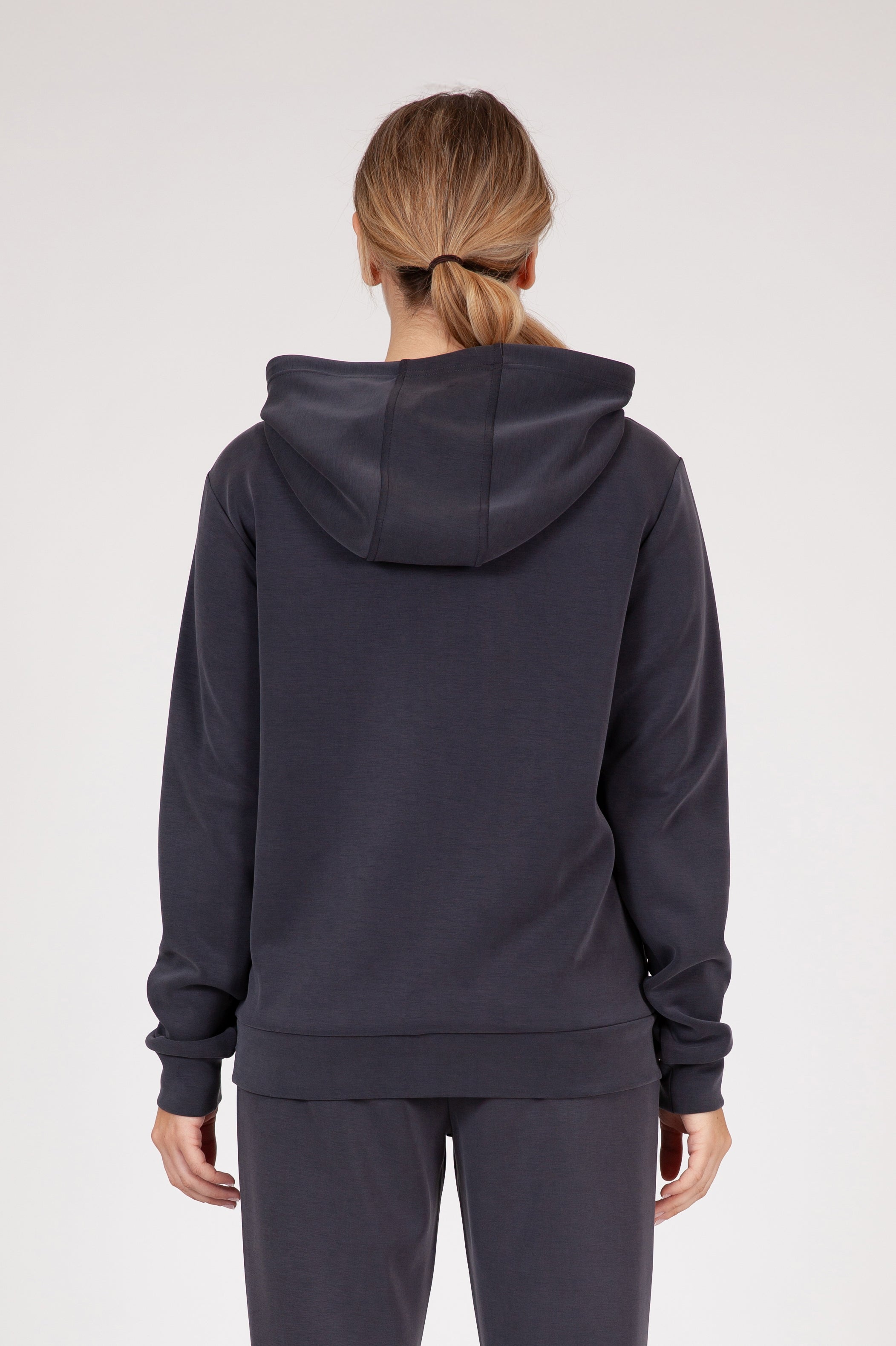 Sweat à capuche Premium Femme Anthracite