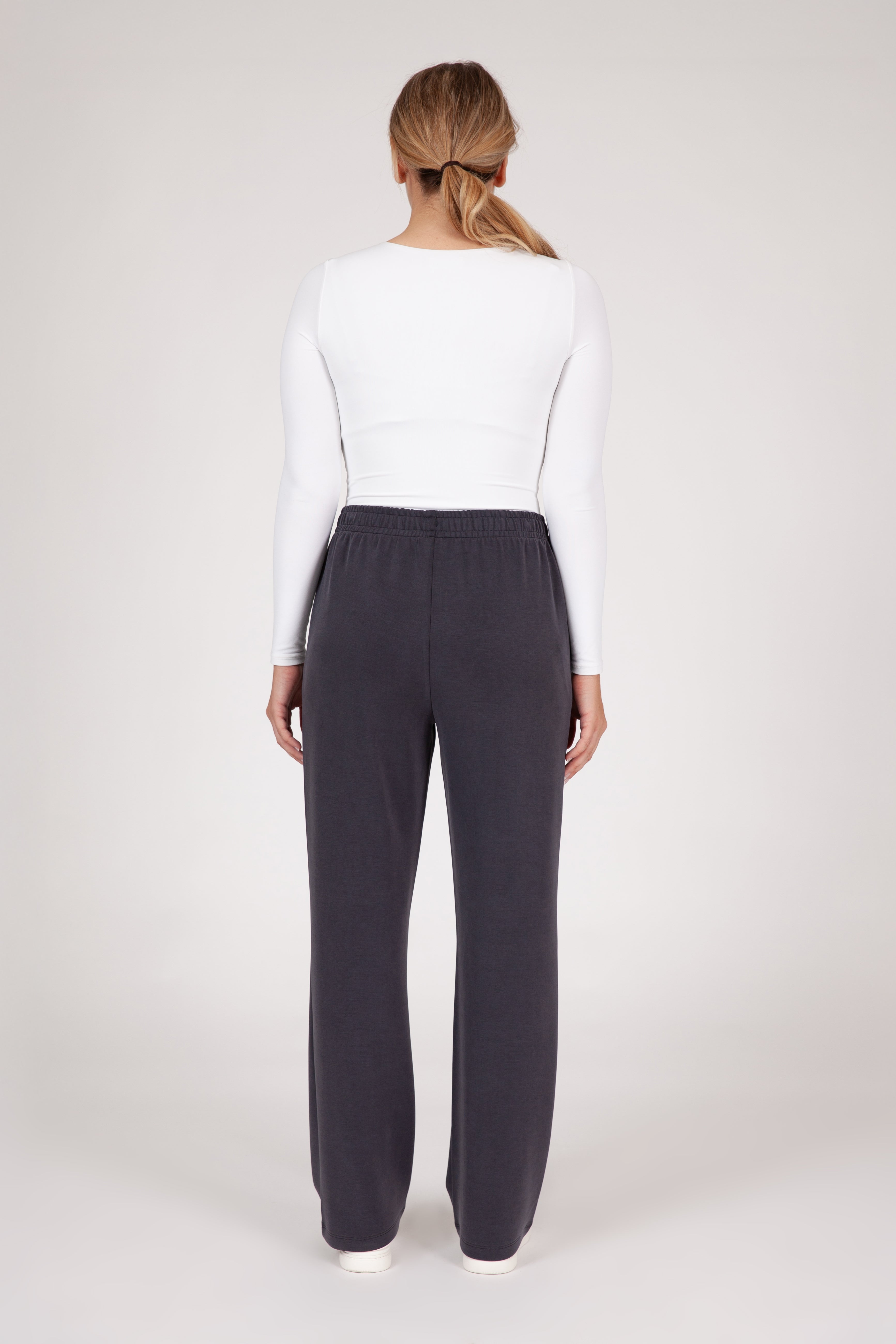 Pantalon de survêtement Premium Femme coupe droite Anthracite