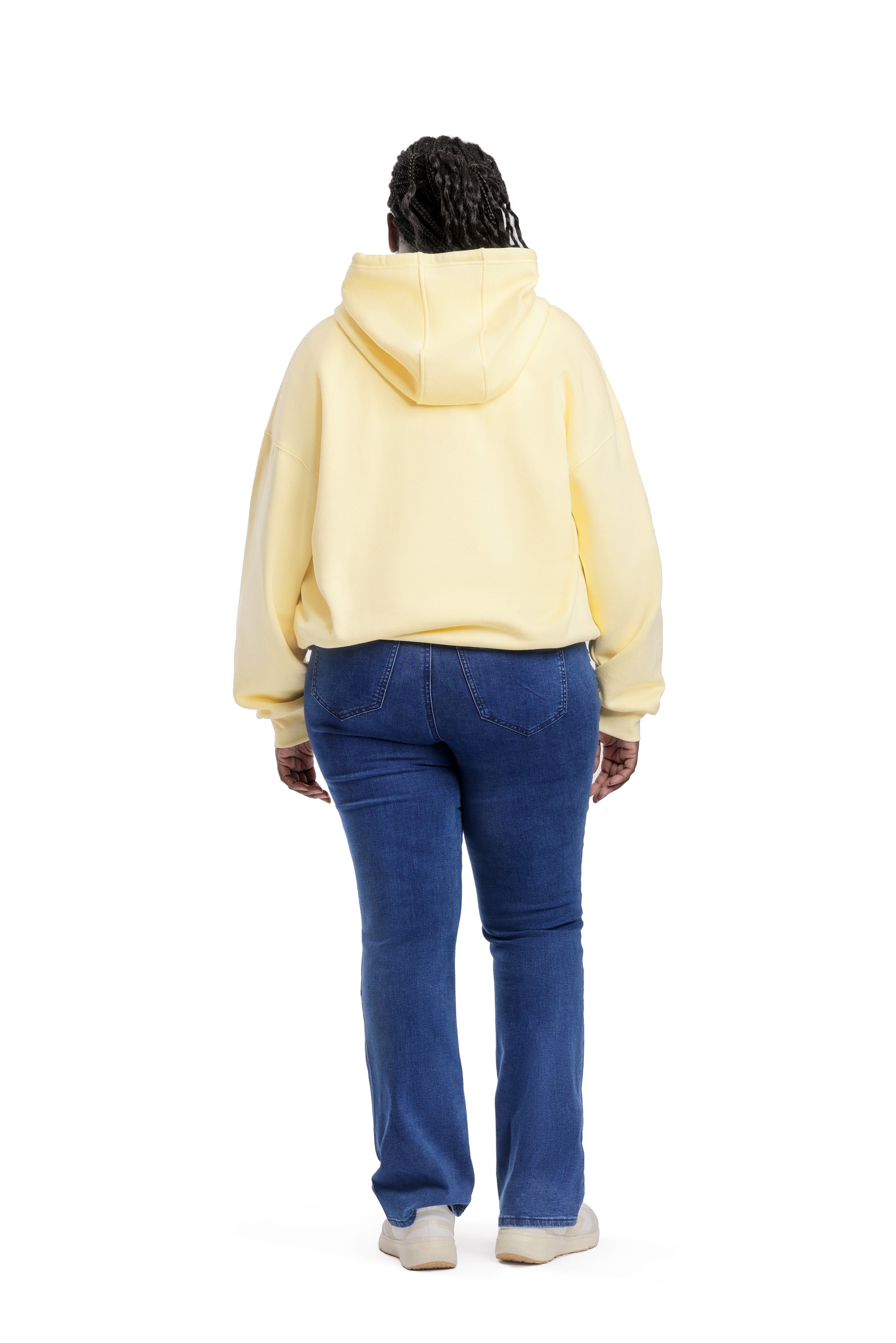 Sweat à capuche Femme Jaune Banane
