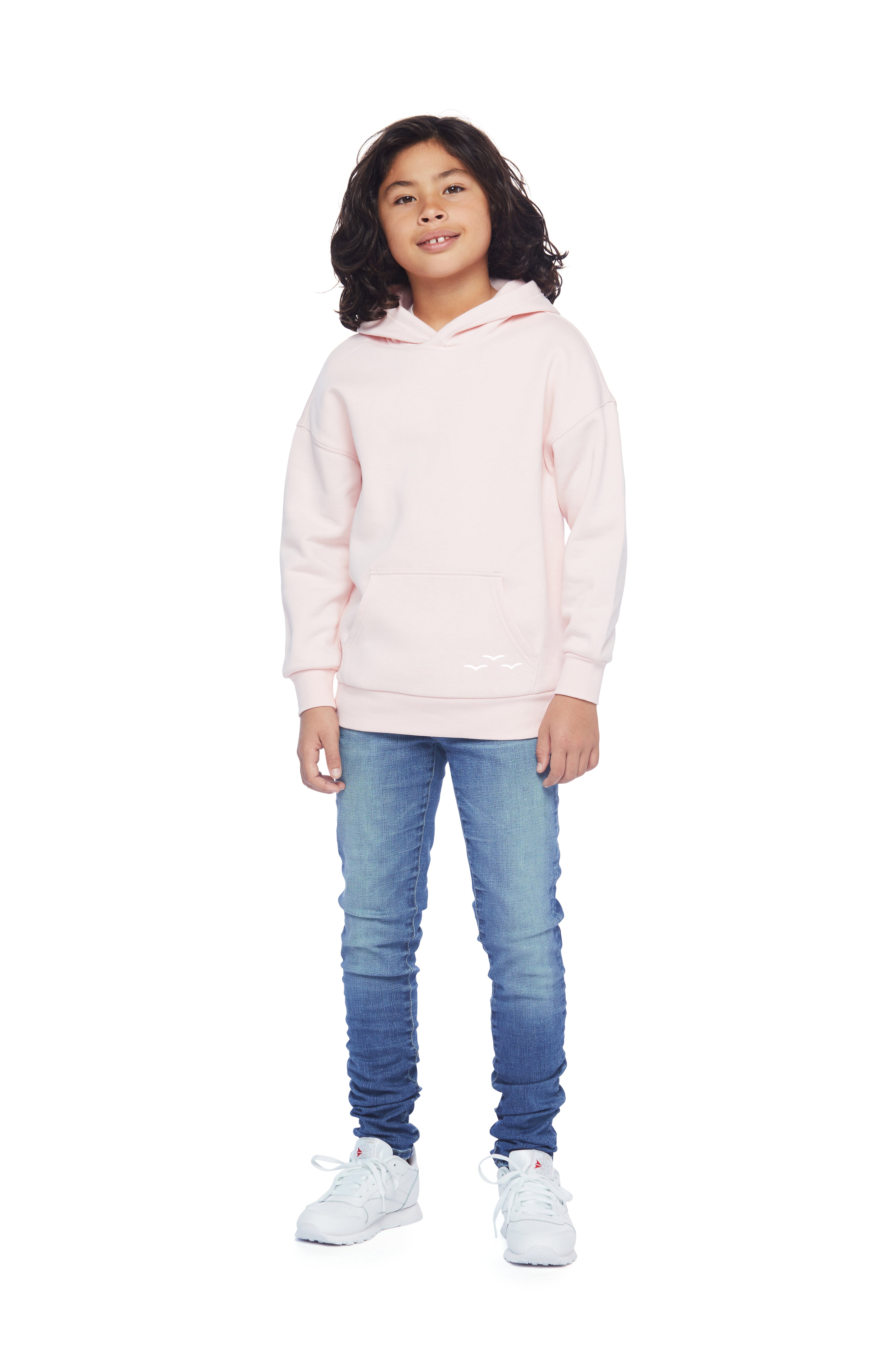Sweat à capuche pour Enfants en Rose Pale