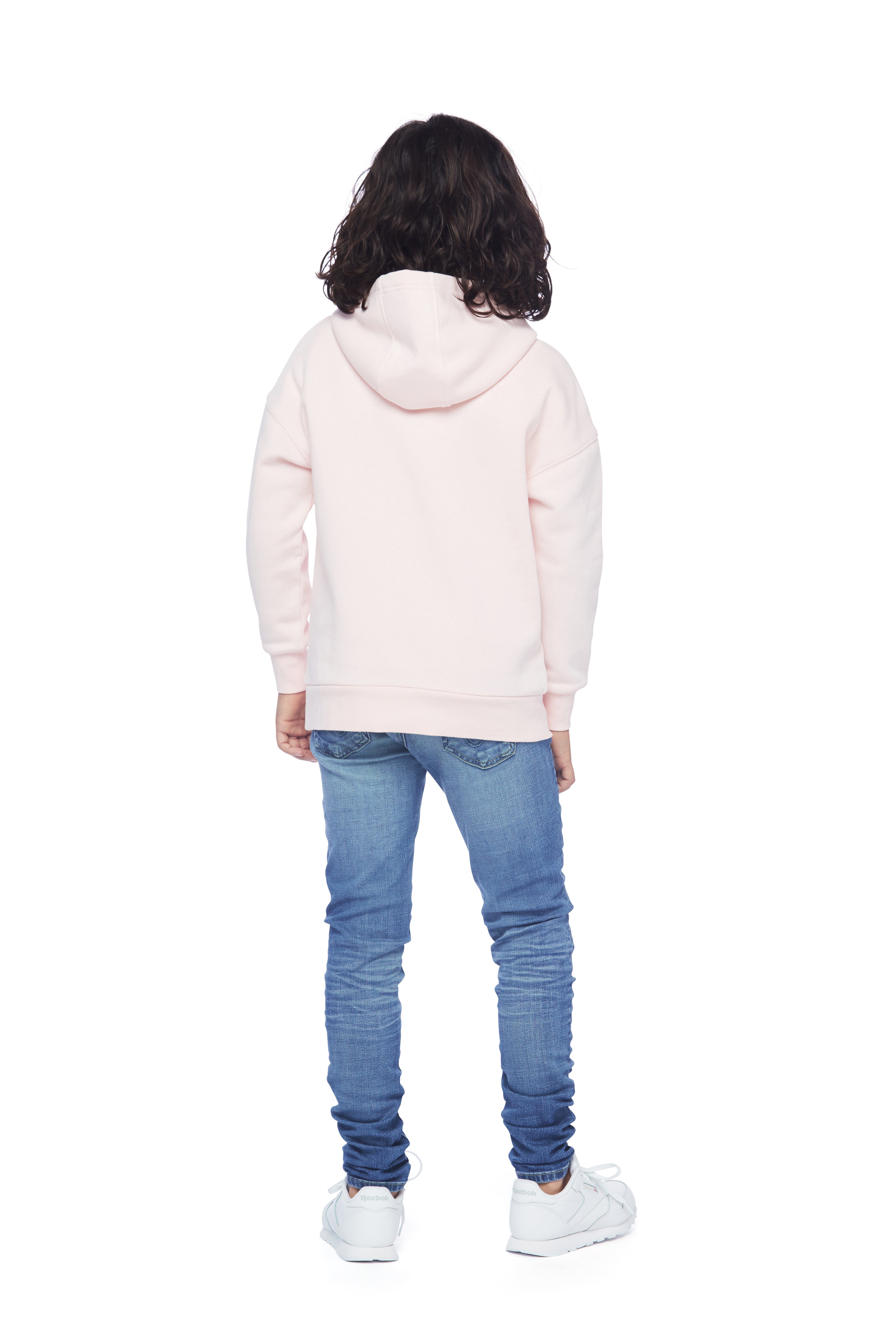 Sweat à capuche pour Enfants en Rose Pale