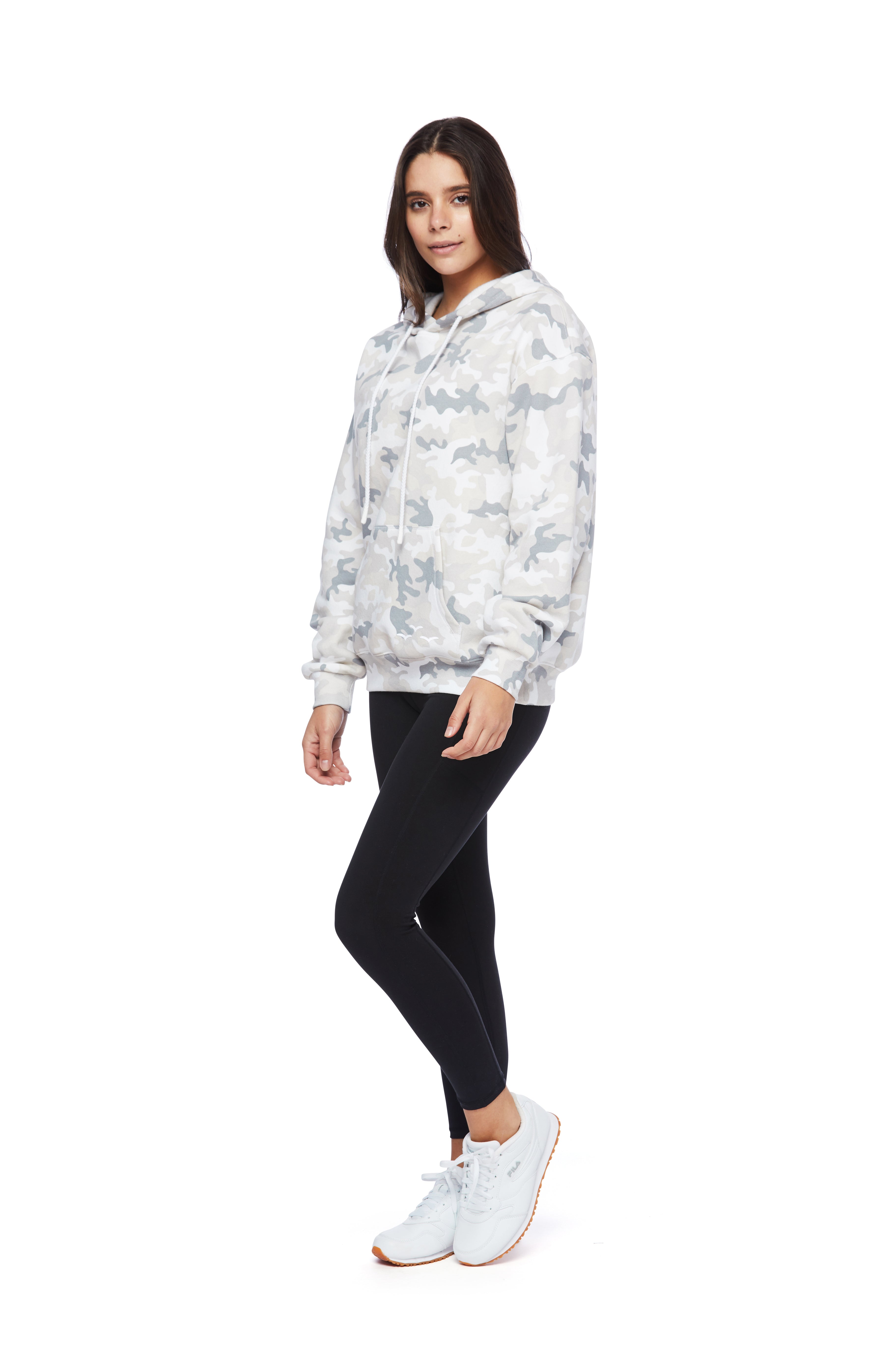 Chloe Relaxed Fit Hoodie in White Camo from Lazypants - always a great buy at a reasonable price.
