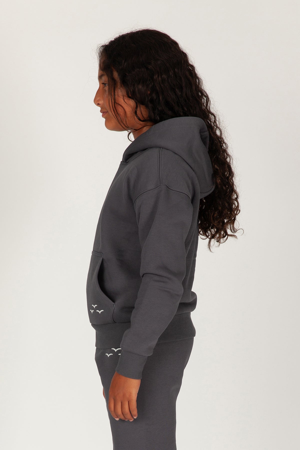 Sweat à capuche pour Enfants en Bleu Marine Délavé